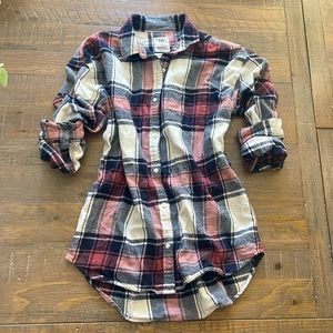 GAP Kids Plaid Shirt - Pink, Blue, Cream